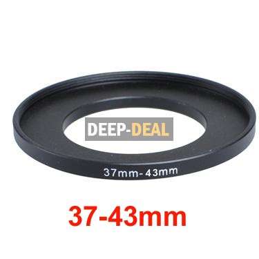 37mm-43mm 37-43 mm 37 to 43 Step Up Ring Filter Adapter