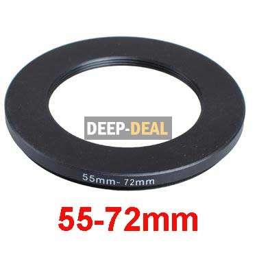55mm-72mm 55-72 mm 55 to 72 Step Up Ring Filter Adapter
