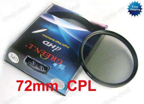72 mm 72mm Circular Polarizing C-PL PL-CIR CPL Filter