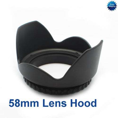 58mm Flower Camera Hood Petal for Canon EOS 18-55 lens