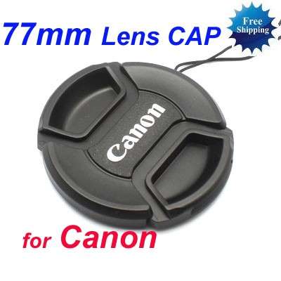 77 mm Center Pinch Snap-on Front Lens Cap for Canon Lens