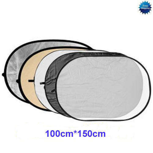 100cm x 150cm 5-in-1 Collapsible OVAL Reflector