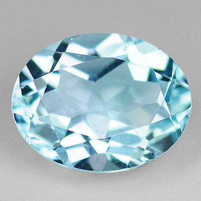 !SPARKLING! Natural Oval Sky Blue Topaz 1.71ct