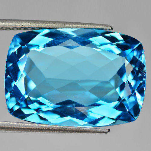 Natural Sparkling Swiss Blue Topaz Cushion 1.58ct