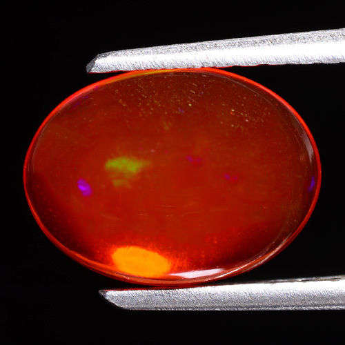 1.68ct 100% NATURAL AAA+ TERRIFIC OPAL LIGHT ORANGE/PLAY OF THE COLOUR