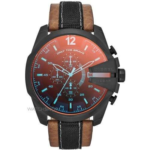 MEGA CHIEF DIESEL CHRONOGRAPH IRIDESCENT WATCH DZ4305 *BRAND NEW*