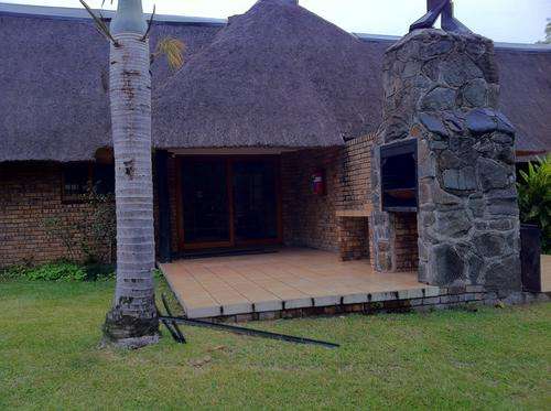 Patio with built in braai