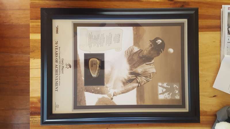 Autographed Gary Player gold club