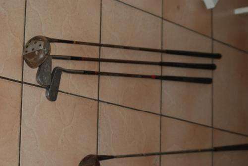 Very old golf clubs, collectors pieces