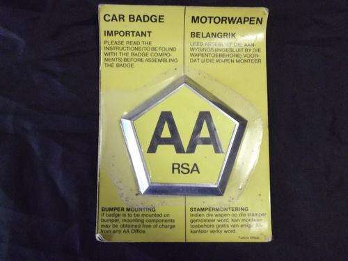 SA AA motoring badge