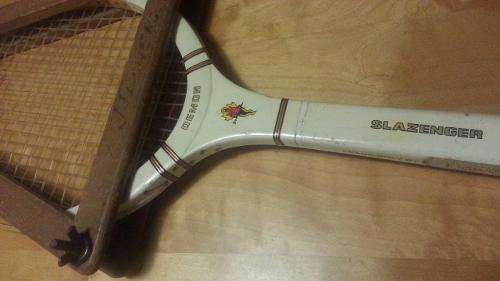Slazenger "Demon" racquet with wooden protector
