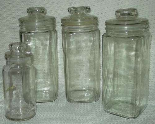 Glass storage containers