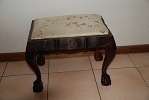 Imbuia ball and claw stool