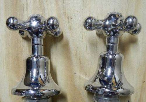 Cobra classic shaped stop taps - set of two