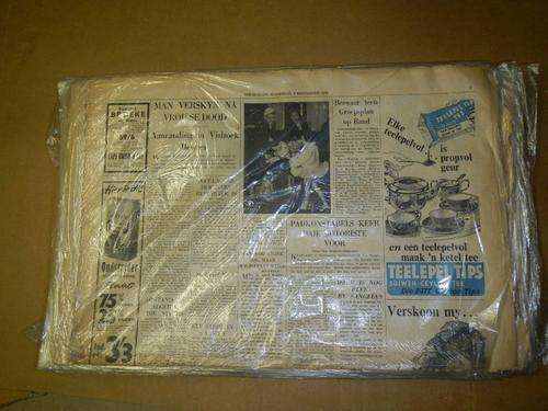 Newspapers from the 40's and 50's