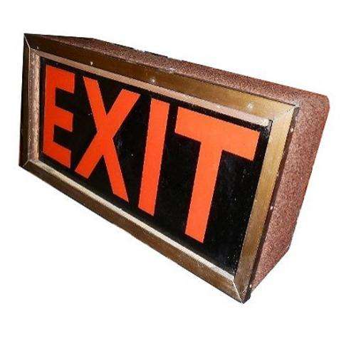 Old exit signs