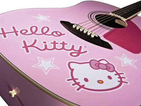 Fender Squier Hello Kitty Acoustic Guitar - As New!