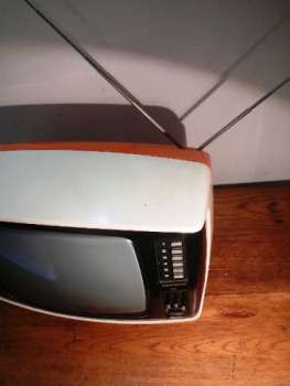 Orange retro TV