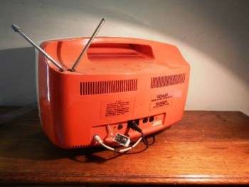 Orange retro TV