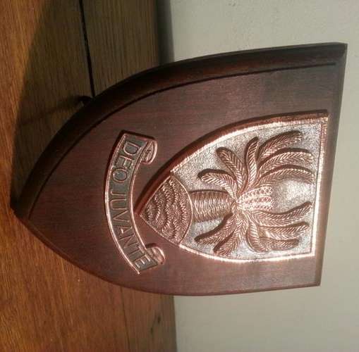 Brass SADF plaque