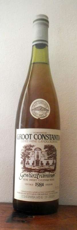 Vintage collectable South African wine