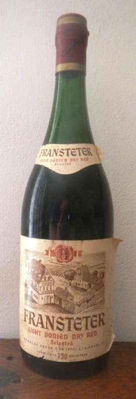 Vintage collectable South African wine