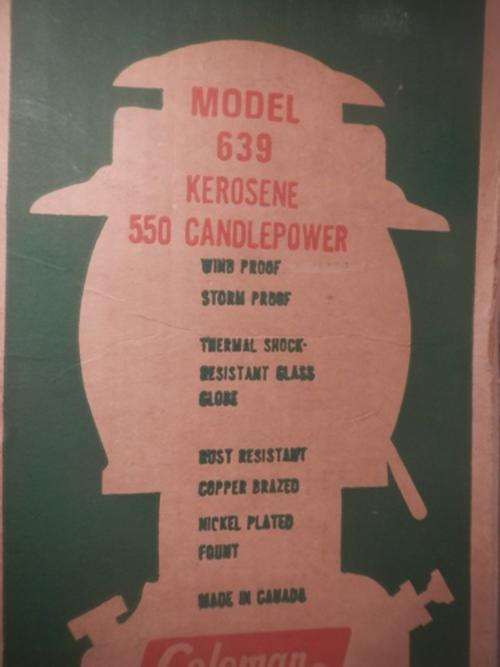 Coleman kerosene lantern box
