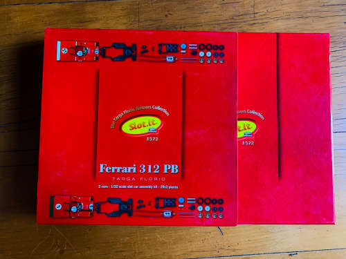 SLOT IT KW01 FERRARI 312PB 2 CAR TARGA FLORIO SET NEW 1/32 COMPLETE SLOT CAR SET