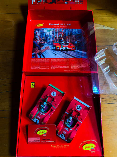 SLOT IT KW01 FERRARI 312PB 2 CAR TARGA FLORIO SET NEW 1/32 COMPLETE SLOT CAR SET