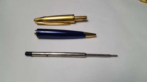 Waterman Edson sapphire blue and gold ballpoint pen