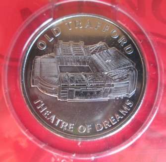 MANCHESTER UNITED OFFICIAL MERCHANDISE COLLECTORS MEDAL by THE ROYAL MINT