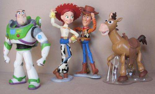 TOY STORY - SHERIFF WOODY, BUZZ LIGHTYEAR, JESSIE & BULLSEYE by BULLYLAND