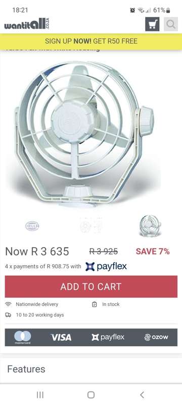2 x 12V Hella Marine Fans