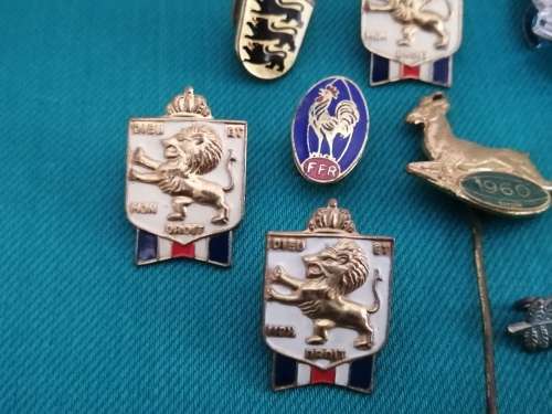 Various Rugby Pins and Badges