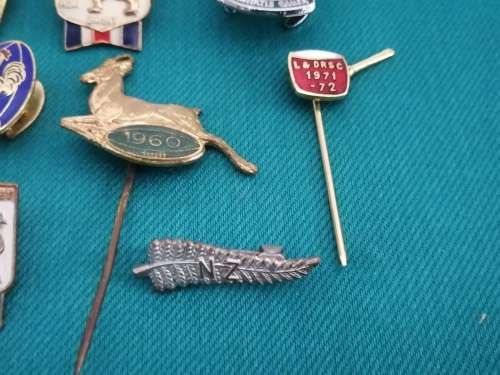 Various Rugby Pins and Badges