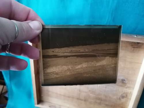 Box of 98 Vintage Glass Slides with various Photographic Images