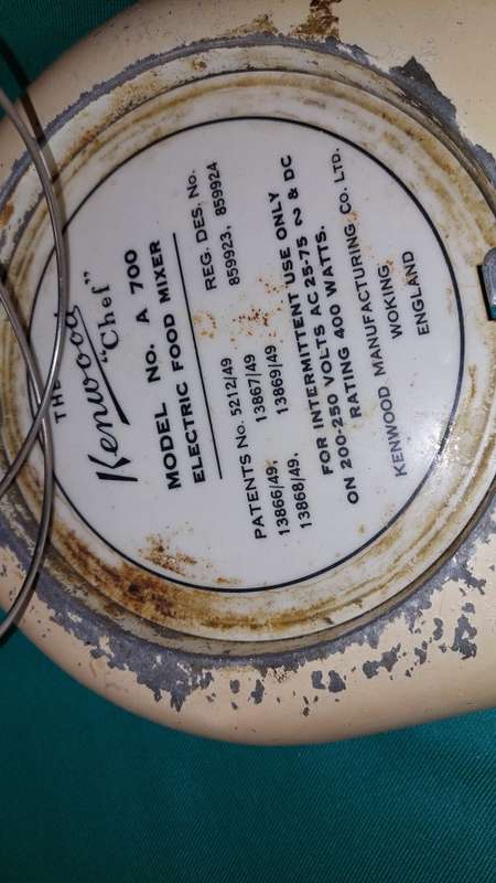 Antique Kenwood chef mixer A700