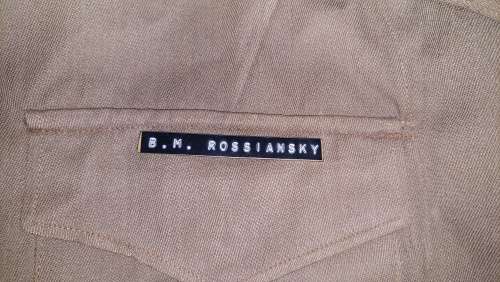 Vintage Combat Army Jacket B.M Rossiansky Size 406 Ensign LTD 1965