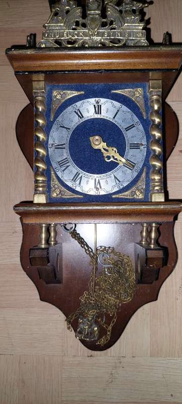 Vintage Dutch Nu Elck Syn Sin Wall Clock