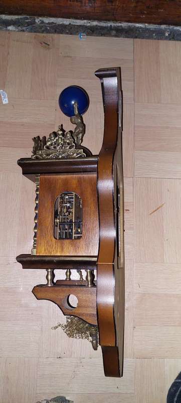 Vintage Dutch Nu Elck Syn Sin Wall Clock