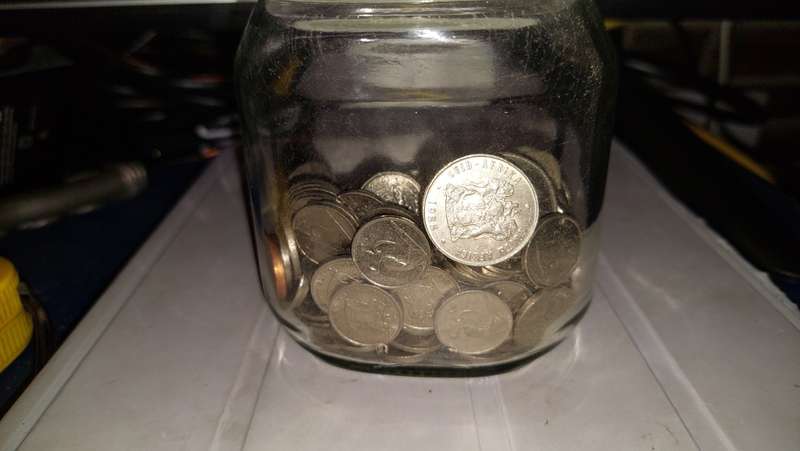 About 190 Old South African 5C coins