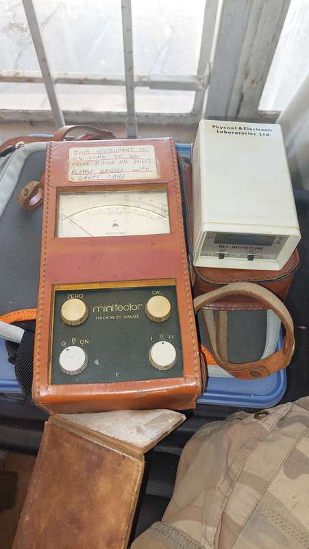 Vintage Minitector ELCOMETER Instruments with R.E.L Moisture