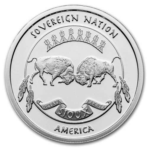 2021 1 oz Silver $1 Sioux Indian Chief Portrait BU
