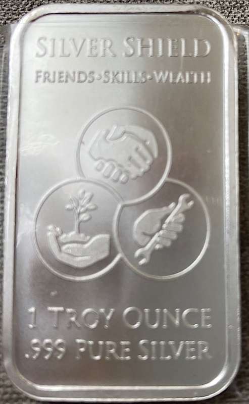 1 oz Duality Silver Bar BU