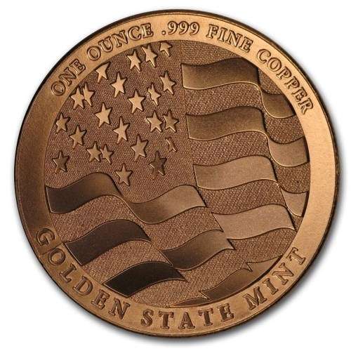 1 oz Copper Round - Eagle (Strength, Freedom, and Pride)