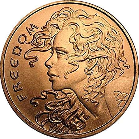 2021 1 oz Freedom Girl Copper Round