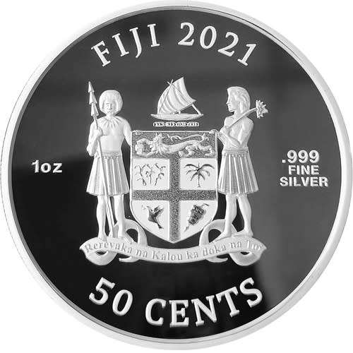 2021 1 oz Fiji Silver Cats Coin (BU) First in Series
