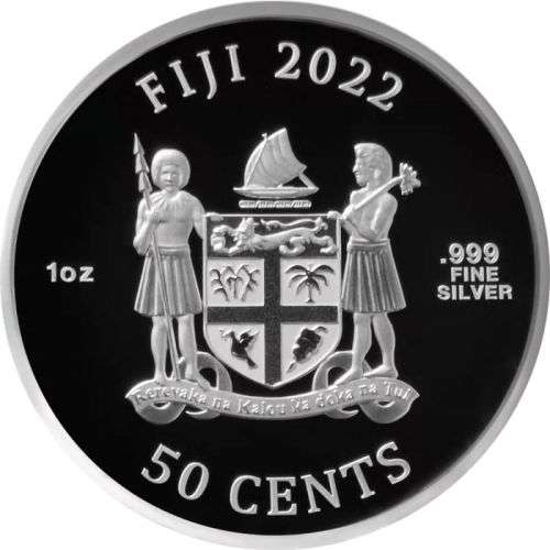 2022 1 oz Fiji Dogs .999 Silver BU Coin - 1st in Series