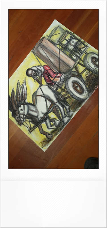 Original Selesho-THE JOURNEY-DONKEY CART