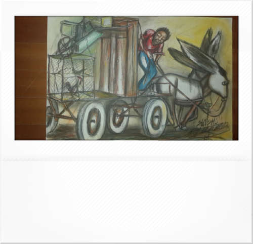 Original Selesho-THE JOURNEY-DONKEY CART